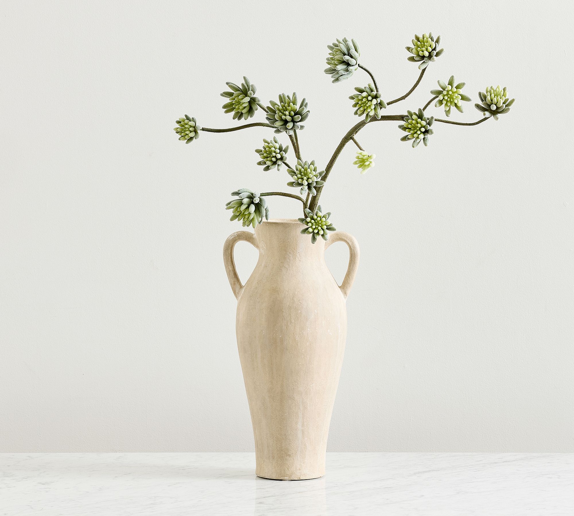 Faux Flowering Succulent Branch