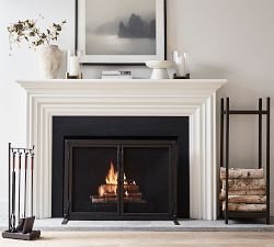 Industrial Fireplace Log Holder Tower