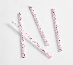 Peppermint Glass Straws - Set of 4