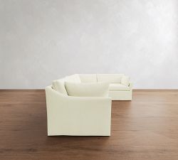 Reya Slipcovered 3-Piece Sectional (125")