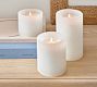 Scultpted Wax Pillar Candle - Coastal Vanilla