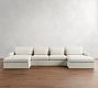 Westwood Slim Arm Deep Seat Slipcovered Double Chaise Sectional (180")