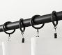 Slim Quiet-Glide Curtain Clip Rings - Set of 10