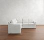 Cameron Slope Arm Slipcovered 3-Piece L-Shaped Wedge Sectional (100")