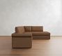 Westwood Roll Arm Leather Return Bumper Sectional (120"-132")
