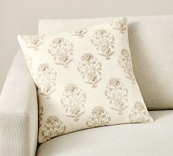 Avani Floral Block Print Reversible Pillow Cover