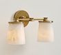Hayes Alabaster Double Sconce (15")