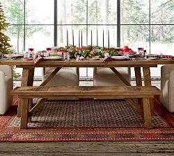 Reclaimed Parquet Dining Bench (72")