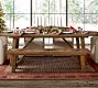 Reclaimed Parquet Dining Bench (72")