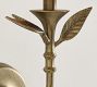 Botanical Forged Iron Sconce (12")