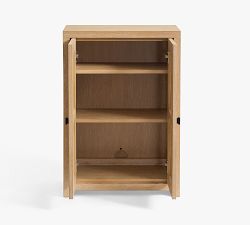 Modern Farmhouse Cane Entry Cabinet (25")