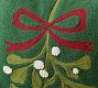 Mistletoe Crewel Pillow Cover