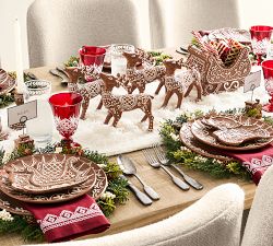 Gingerbread Stoneware Dinner Plates