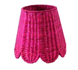 Maison Maison Portable Lamp Scalloped Seagrass Shades (5.5")