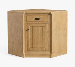 Open Box: Aubrey Modular Media Corner Cabinet Base (49.5"W x 36"H) - Seadrift