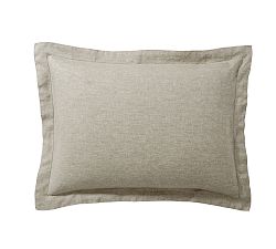 Open Box: Belgian Flax Linen Shams, Standard, Set of 2 - Bamboo