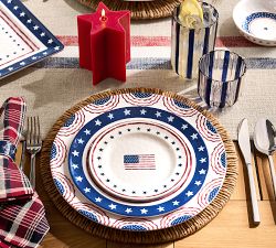 Americana Star Pillar Candle