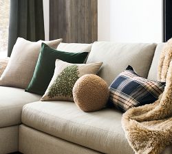 Tree Embellished Pillow Cover