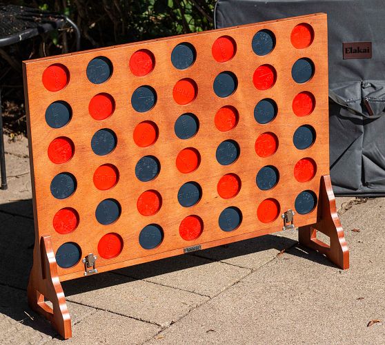 Oversized Mahogany 4-in-a-Row Game