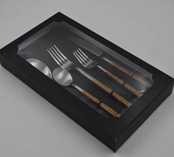 Tava Handwoven Stainless Steel 5-Piece Flatware Set