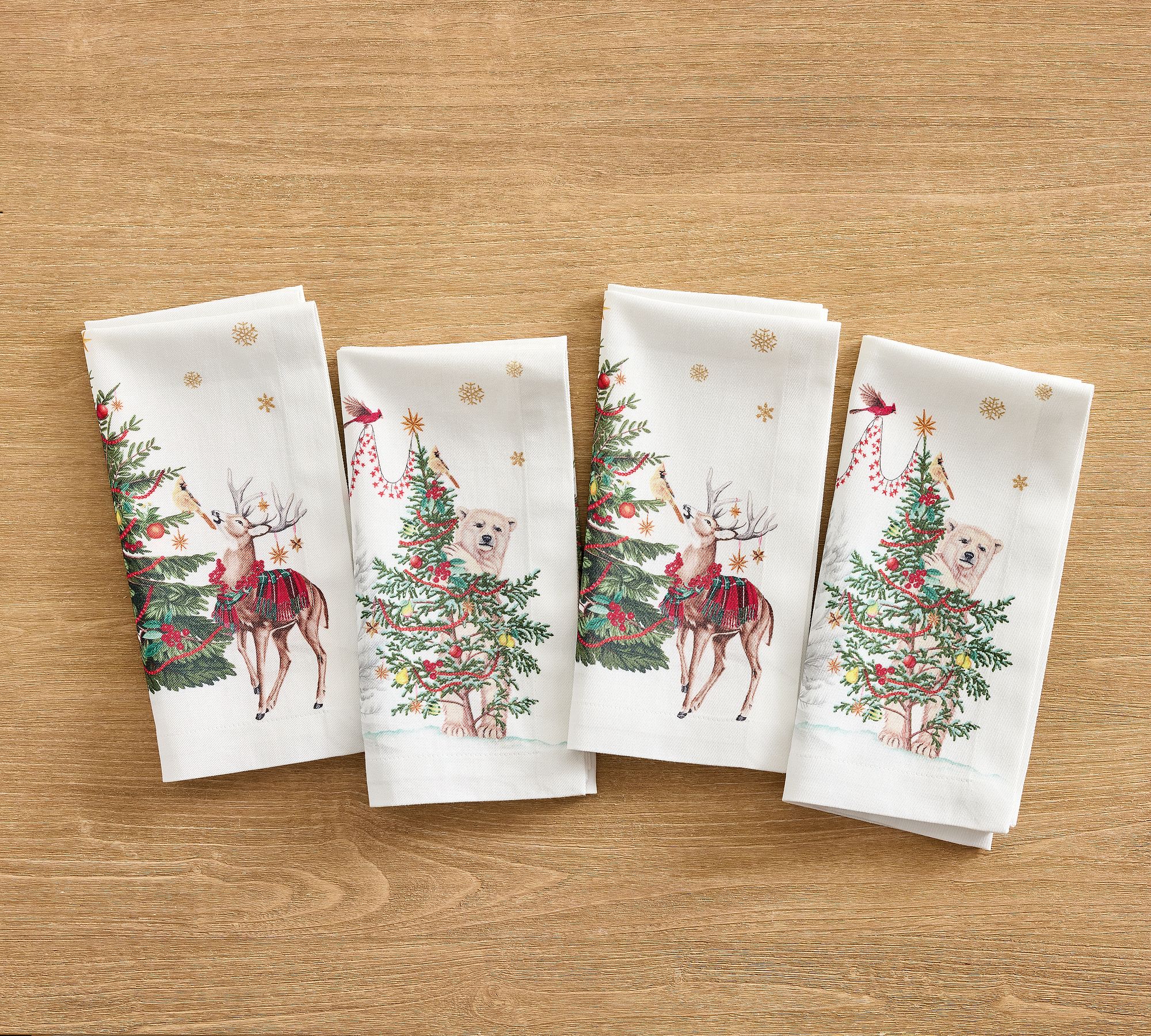 Enchanted Forest Cotton Twill Napkins - Set of 4