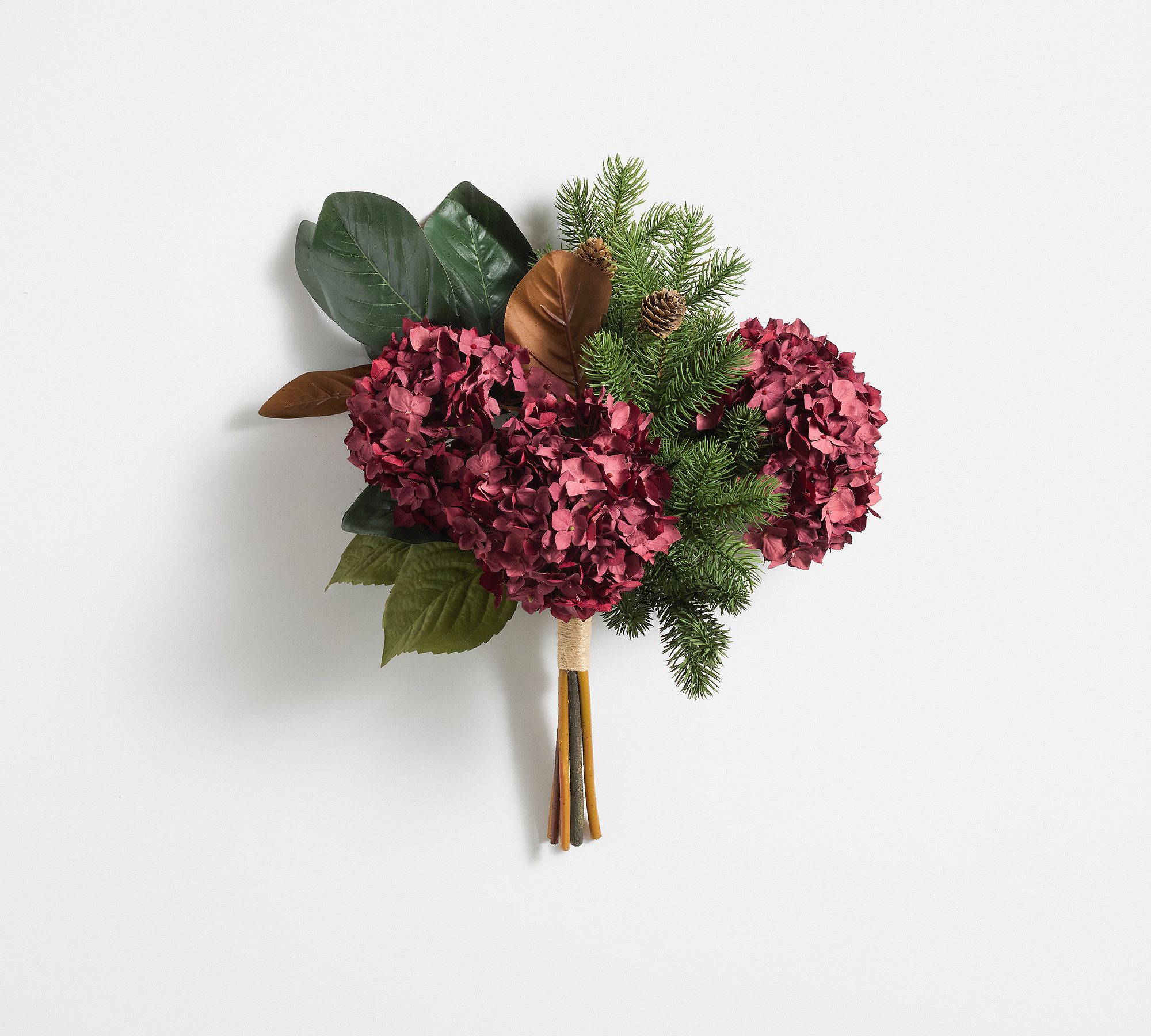 Faux Red Hydrangea Mixed Bundle