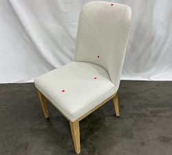 Open Box: Layton Grand Dining Chair - Performance Heathered Basketweave Alabaster, Seadrift