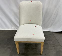 Open Box: Layton Grand Dining Chair - Performance Heathered Basketweave Alabaster, Seadrift