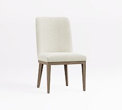 Open Box: Layton Grand Dining Chair - Performance Heathered Basketweave Alabaster, Seadrift