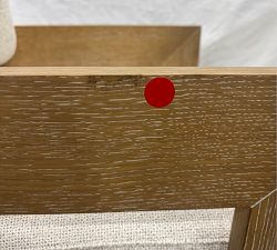 Open Box: Modern Farmhouse Dining Armchair - Performance Boucle Oatmeal, Fog