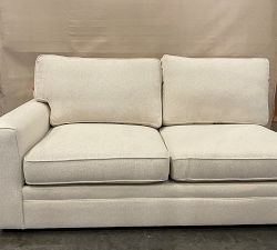 Open Box: Pearce Square Arm Left Loveseat - Performance Boucle Oatmeal