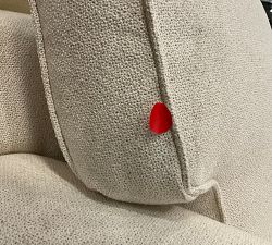 Open Box: Pearce Square Arm Left Loveseat - Performance Boucle Oatmeal
