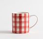 Gingham Stoneware Mug