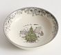Vintage Christmas Stoneware Cereal Bowls - Set of 4