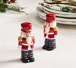 Figural Nutcracker Salt &amp; Pepper Shakers - Set of 2
