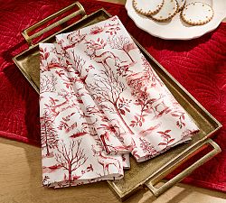 Woodland Stag Cotton Tea Towels - Set of 2