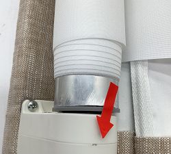 Open Box: Belgian Flax Linen Blackout Shade (26"W x 64"L) - Dark Flax