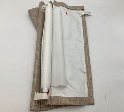 Open Box: Belgian Flax Linen Blackout Shade (26"W x 64"L) - Dark Flax