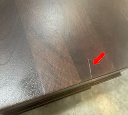Open Box: Jaden Nightstand (25") - Kona Brown, Brass Pulls