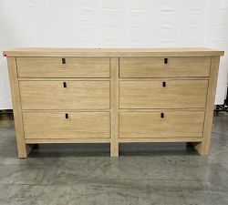 Open Box: Modern Farmhouse 6-Drawer Dresser (64") - Fog