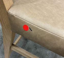 Open Box: Neil Leather Counter Stool (24"H) - Light Oak