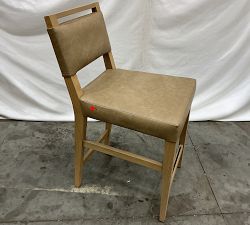 Open Box: Neil Leather Counter Stool (24"H) - Light Oak