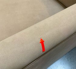 Open Box: Tyler Square Arm Leather Manual Tall Recliner without Nailheads (41") - Nubuck Wheat, Seadrift