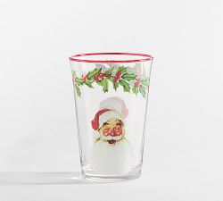 Norman Rockwell Santa Tumblers - Set of 4