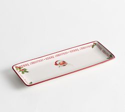 Norman Rockwell Stoneware Cookie Serving Platter