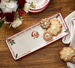 Norman Rockwell Stoneware Cookie Serving Platter