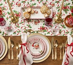 Norman Rockwell Stoneware Salad Plates - Set of 4