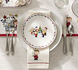 Peanuts™ Charlie Brown Christmas Stoneware Salad Plates - Set of 4