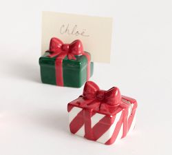 Present Place Card Holders - Mixed Set of 4