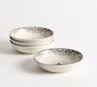 Vintage Christmas Stoneware Cereal Bowls - Set of 4